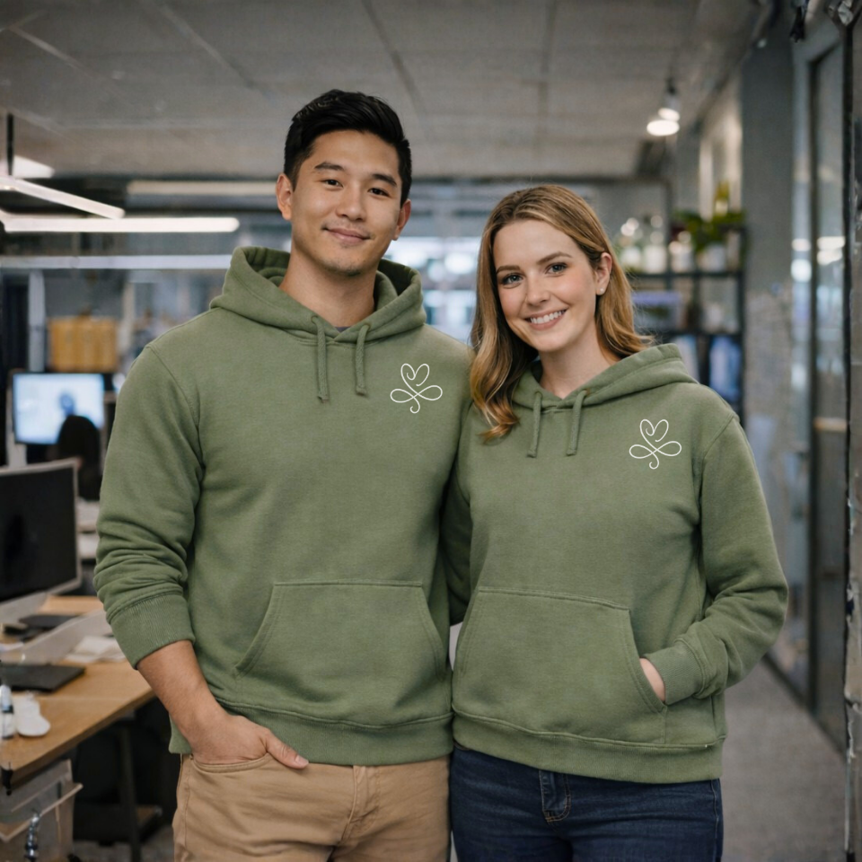 Unisex Hoodie - Green Navy